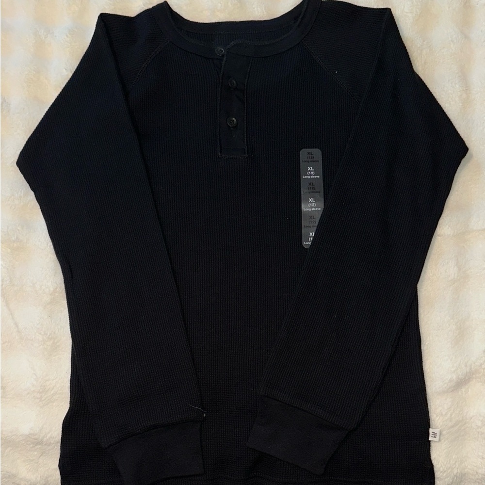 GAP Kids Black Long Sleeve Tee
